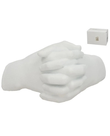 Sculpture Décorative Mains Entrelacées 21.5cm Symbole Union