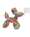 Anjali Hund Figur Harz Graffiti 30.5x11x27cm Pop Art Deko