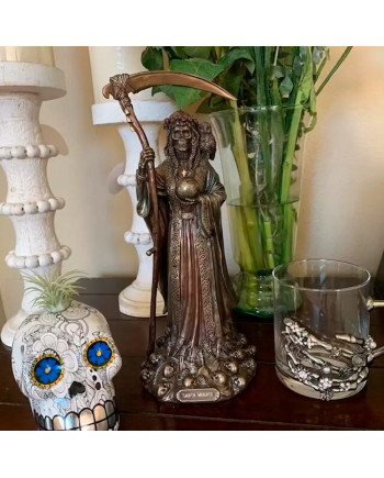 Santa Muerte Dekofigur Harz Altar Sammlerstück Kunst