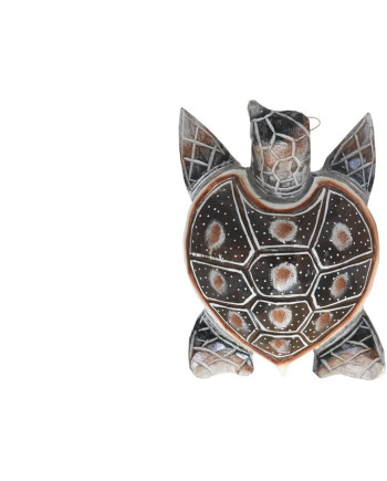 Wooden Turtle Figurine 25cm | Hand-Carved Home Decor Art