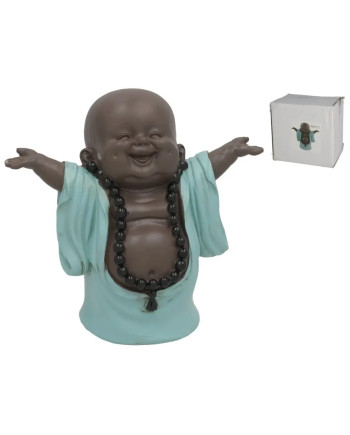 Figura Buddha Felice Decorazione Zen Spirituale Casa