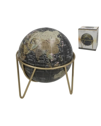 Discovery World Globe Black & Gold 17x17x20cm
