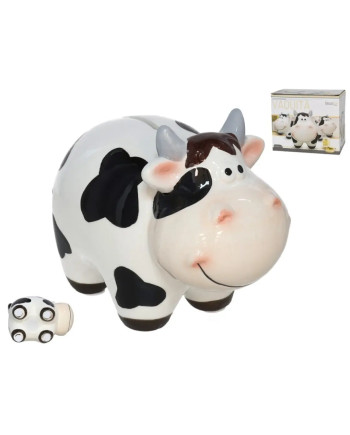 Medium Ceramic Cow Piggy Bank | Savings & Decoration