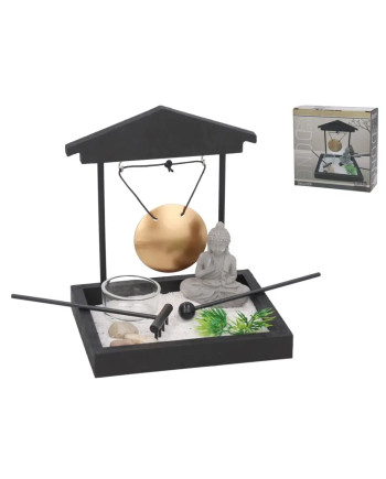 Jardin Zen Dong 15x12x16,5cm Décor Relaxant Bouddha