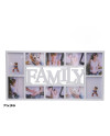 Multi Fotorahmen 'Family' Design Weiß 71x36cm Deko
