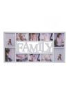 Portafoto Multiplo 'Family' Bianco 71x36cm Decorazione Casa