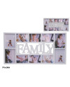 Multi Fotorahmen 'Family' Design Weiß 71x36cm Deko