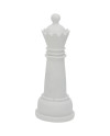 White Finish Chess Piece - Decorative Figurine