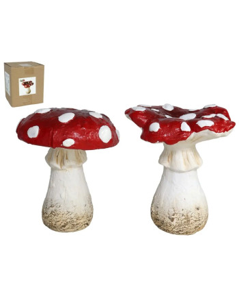 Deko Pilze Garten Figuren Rot Weiß (2 Stück)
