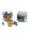 Tub 45 Assorted Backflow Incense Cones Various Scents