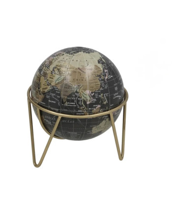 Globus Discovery Schwarz & Gold 17x17x20cm