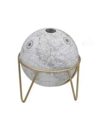 Globe Planet Noir/Blanc 17x17x20cm Décoration Cadeau