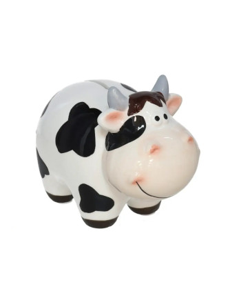 Medium Ceramic Cow Piggy Bank | Savings & Decoration