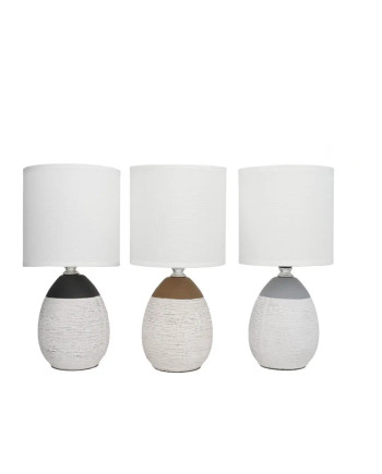 Marte Lampe Keramik Strukturierter Fuß 13x13x27,5cm