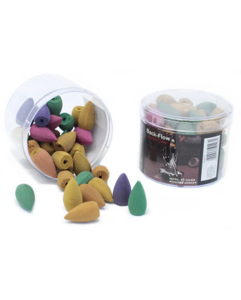 Pot 45 Cônes Encens Reflux Parfums Assortis