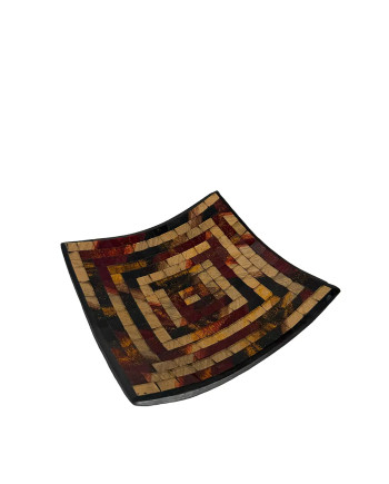 Centro Mesa Mosaico Vidrio Decorativo Artesanal 20cm