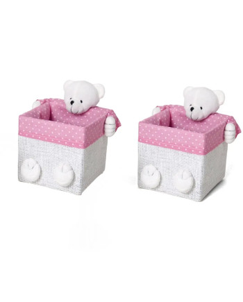 Baby Organizer Korb Textil Bärchen Dekorativ