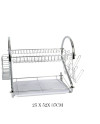 Égouttoir Vaisselle Alen Métal Plateau Plastique Cuisine