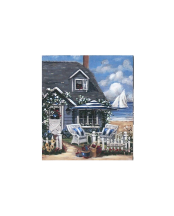 Toile Décorative Scène Plage 50x60x1.8cm