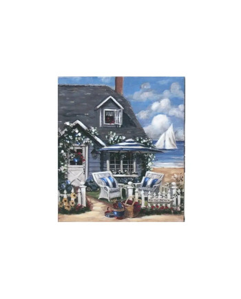 Cuadro Lienzo Playa Decoración 50x60x1.8cm