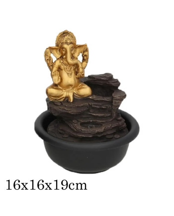 Fontana Decorativa Ganesha | Cascata e Base in Ceramica