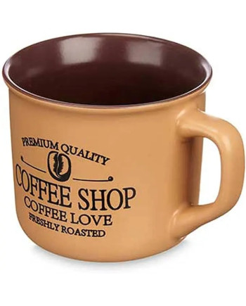 Set 4 Tazas de Cerámica con Soporte Colgante para Café