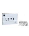 Lavagna Luminosa LED 30cm Lettere Intercambiabili Decor