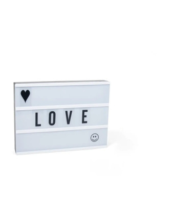 LED Light Box 30cm Interchangeable Letters Sign Decor Lamp