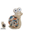 Solar Snail Garden Figure 11x15.5x20cm