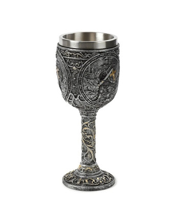 Knight Chalice Medieval Axe Relief Decoration