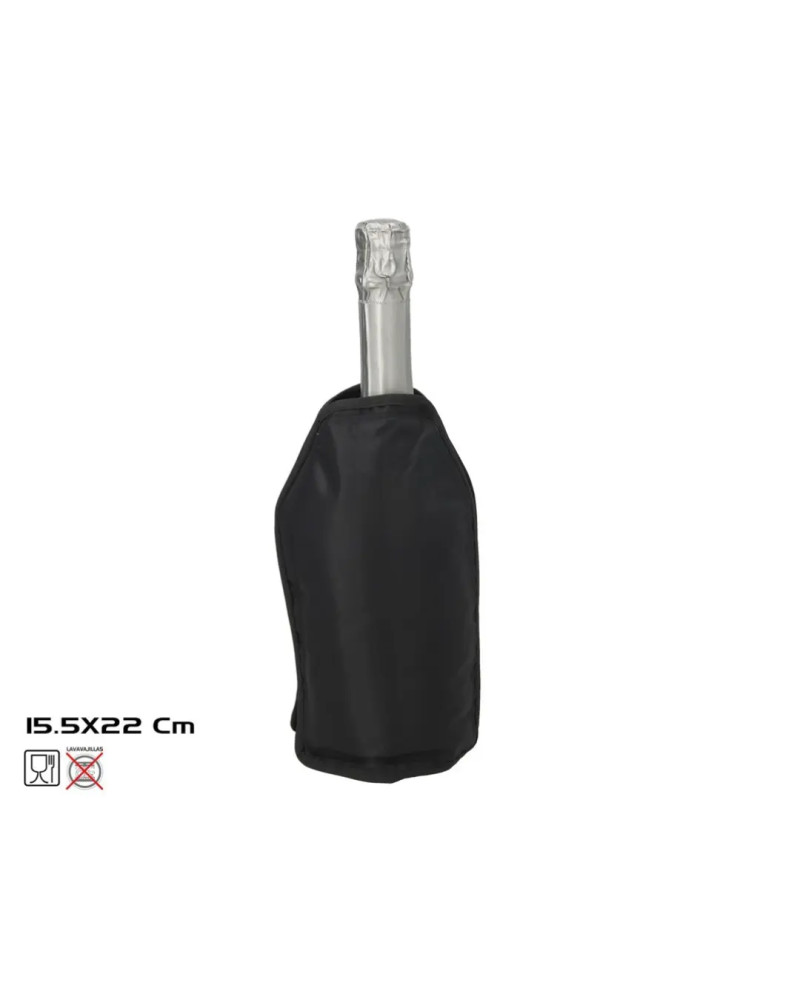 Raffredda Bottiglie Nero 15.5x22cm Fascia Termica Vino